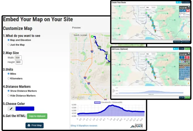 create free race map