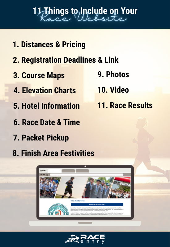 create free race website
