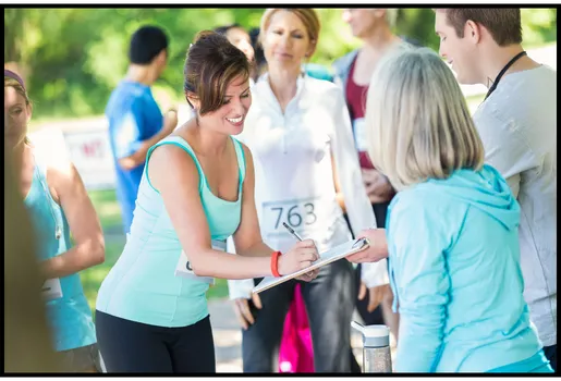 fundraise at race